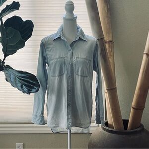 Madewell basic denim shirts.